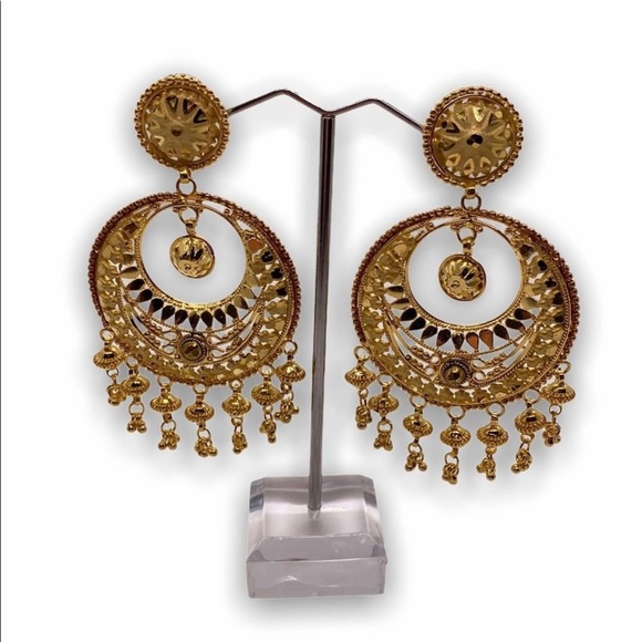 NEW Indian inspired statement earrings - Picture 1 of 3